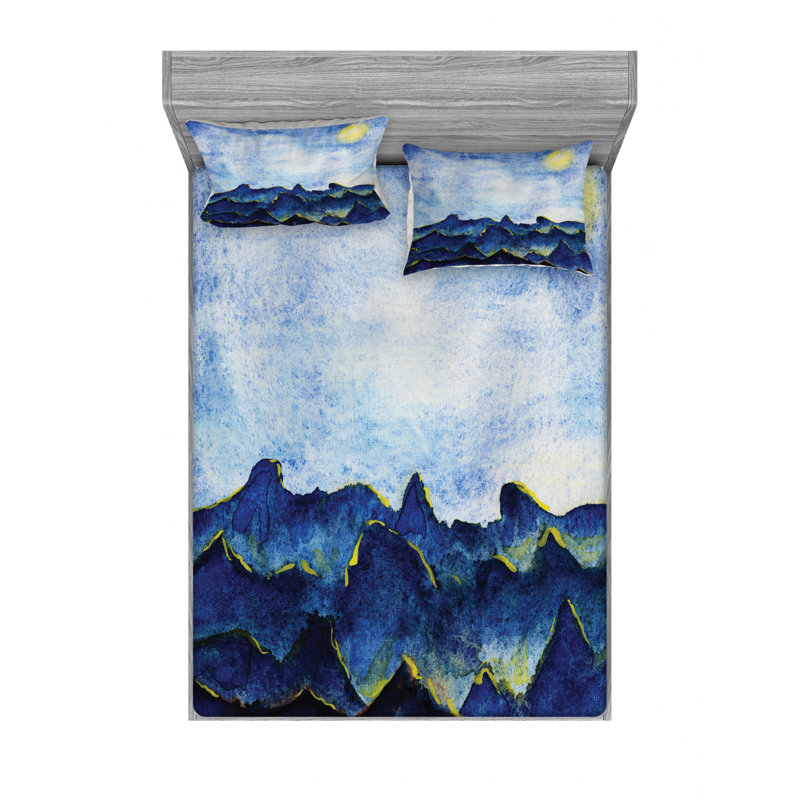 Microfiber Sheet Set, Queen Sheet Set with Fitted Sheet