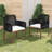 Outdoor Acacia Wood Patio Armchair with Rope Design-895233152