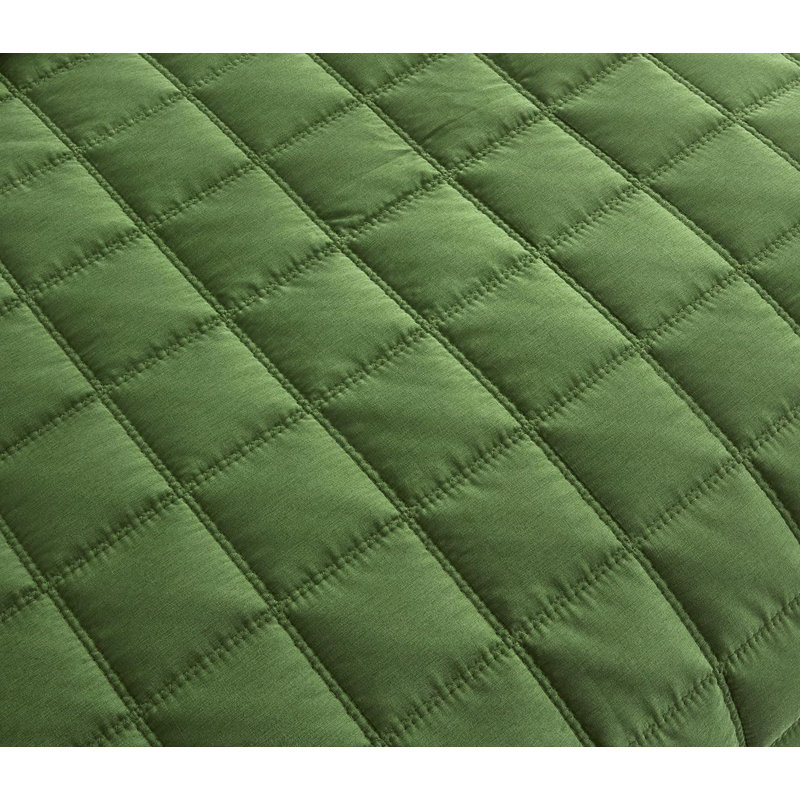 Tencel Modal Bedding Collection Cooling Blanket TENCEL Quilt Set, Forest Green, Queen Quilt + 2 Standard Shams