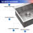 25'' L Single Bowl Stainless Steel Kitchen Sink