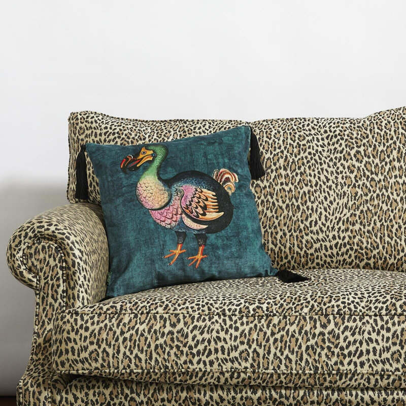 Dodo Velvet Throw Square Pillow Cover & Insert