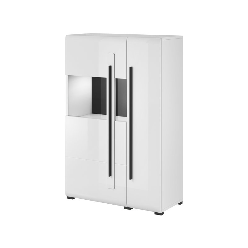 Aimes 90cm Sideboard, White Glossy