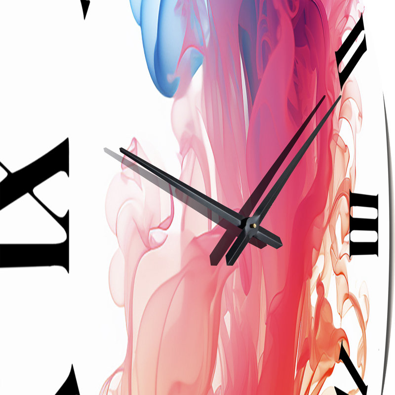 Horloge murale en métal encre liquide II, Grand