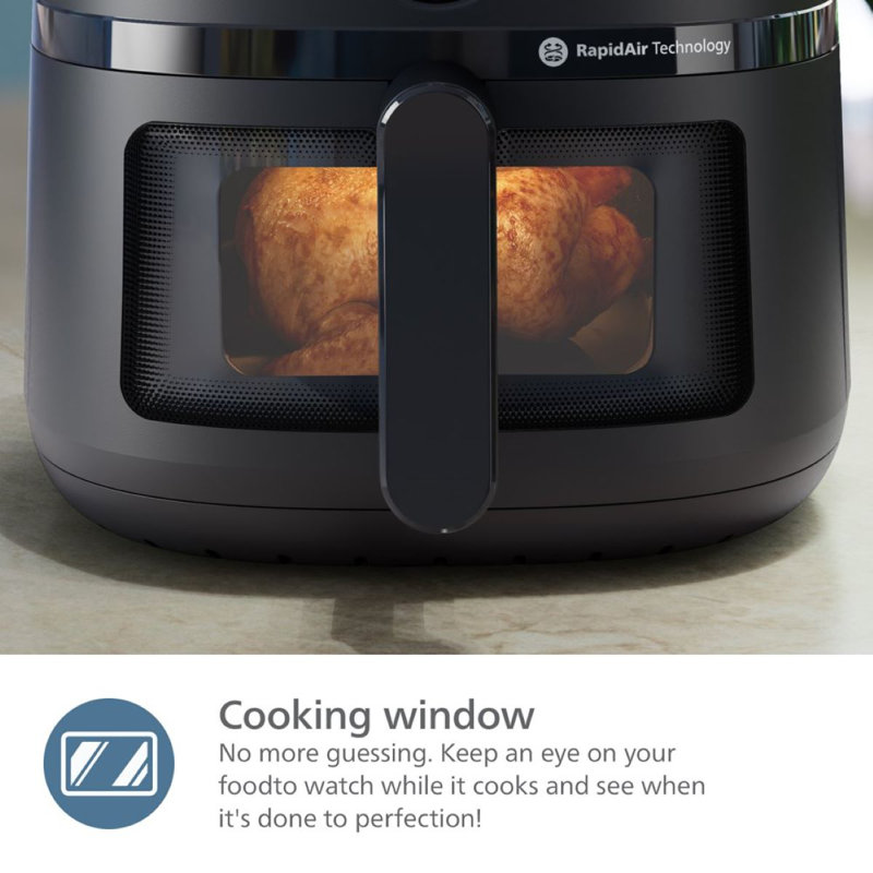 Philips Airfryer 2000 series 6.2 L - Black - with Cooking Window
