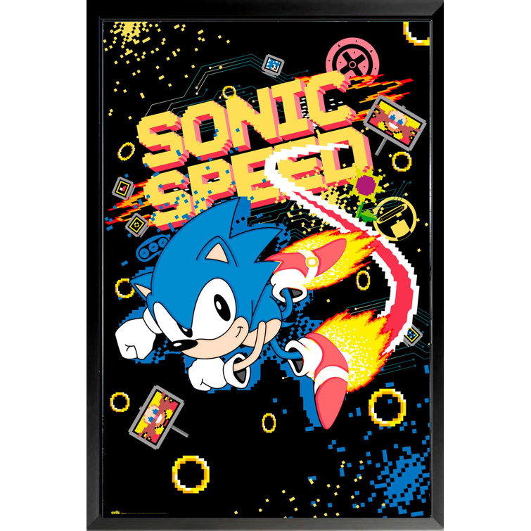 Classic Style Sonic - Sonic Team - Posters and Art Prints
