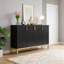 Buffet Modern, buffet de luxe 59 po avec 4 portes
