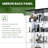 Anneliesse 4-Shelf Glass Display Cabinet with Mirrored Back, 3-Column Tempered Glass Display Case-181152568