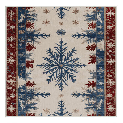 Tapis beige français lavable à la machine