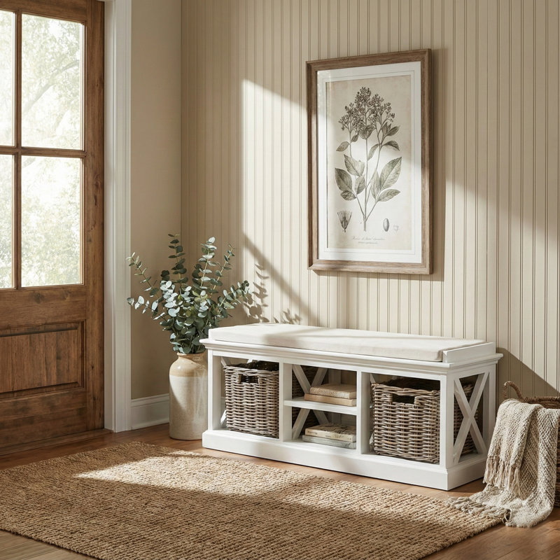 Lowell Upholstered Storage Bench