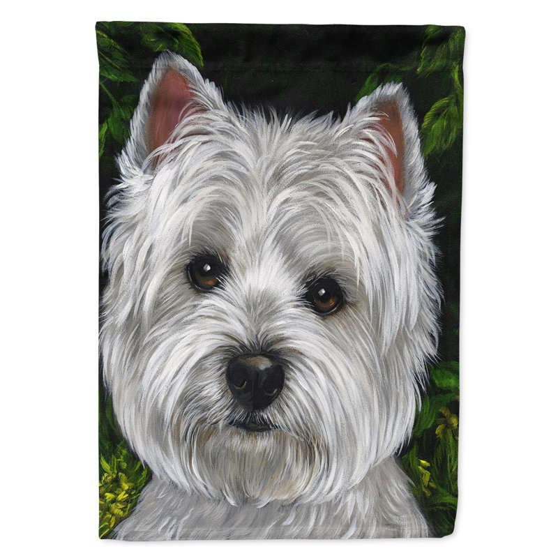 Drapeau de jardin en polyester à 2 côtés Graziello Bichon Frise Do It Better 1 x 0,11 pi, Westie visage de bébé