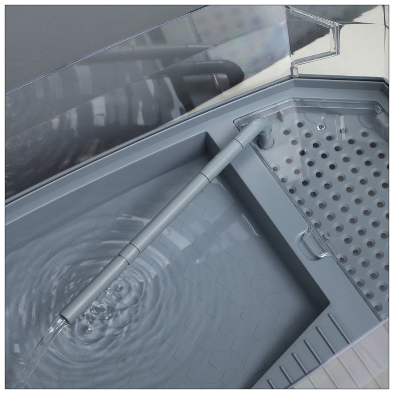 Turtle Tank Kit With Basking Platform, Water Pump, And Filter Layer Design For Easy Maintenance And Multi-Functional Habitat