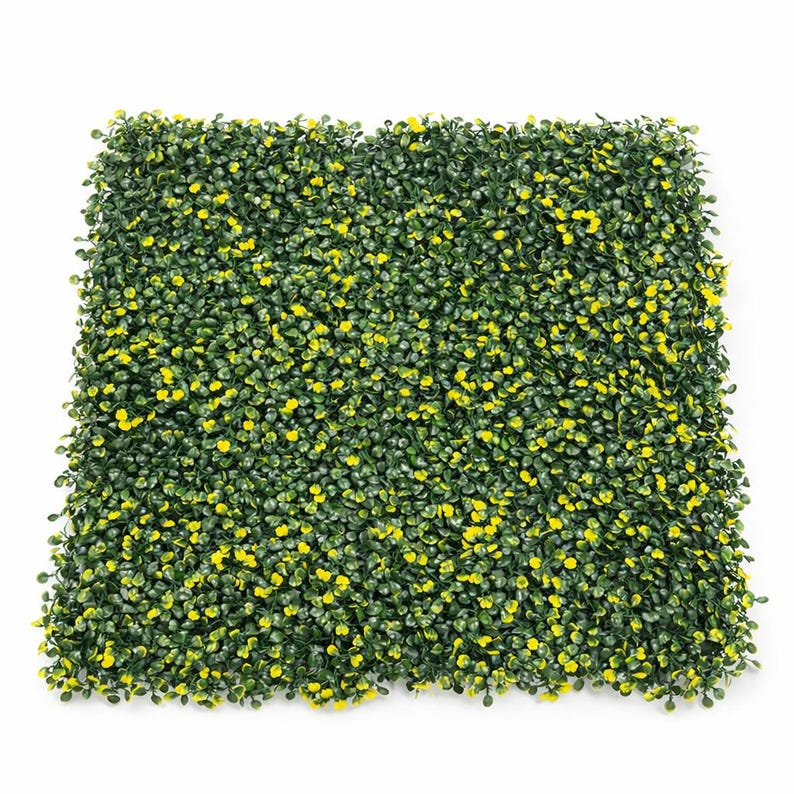 Panneau de plante jaune (paquet de 4), Ensemble 4 pièces