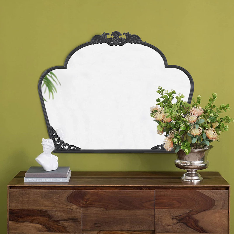 Eastcote Iron Arch Floor Mirror, Black