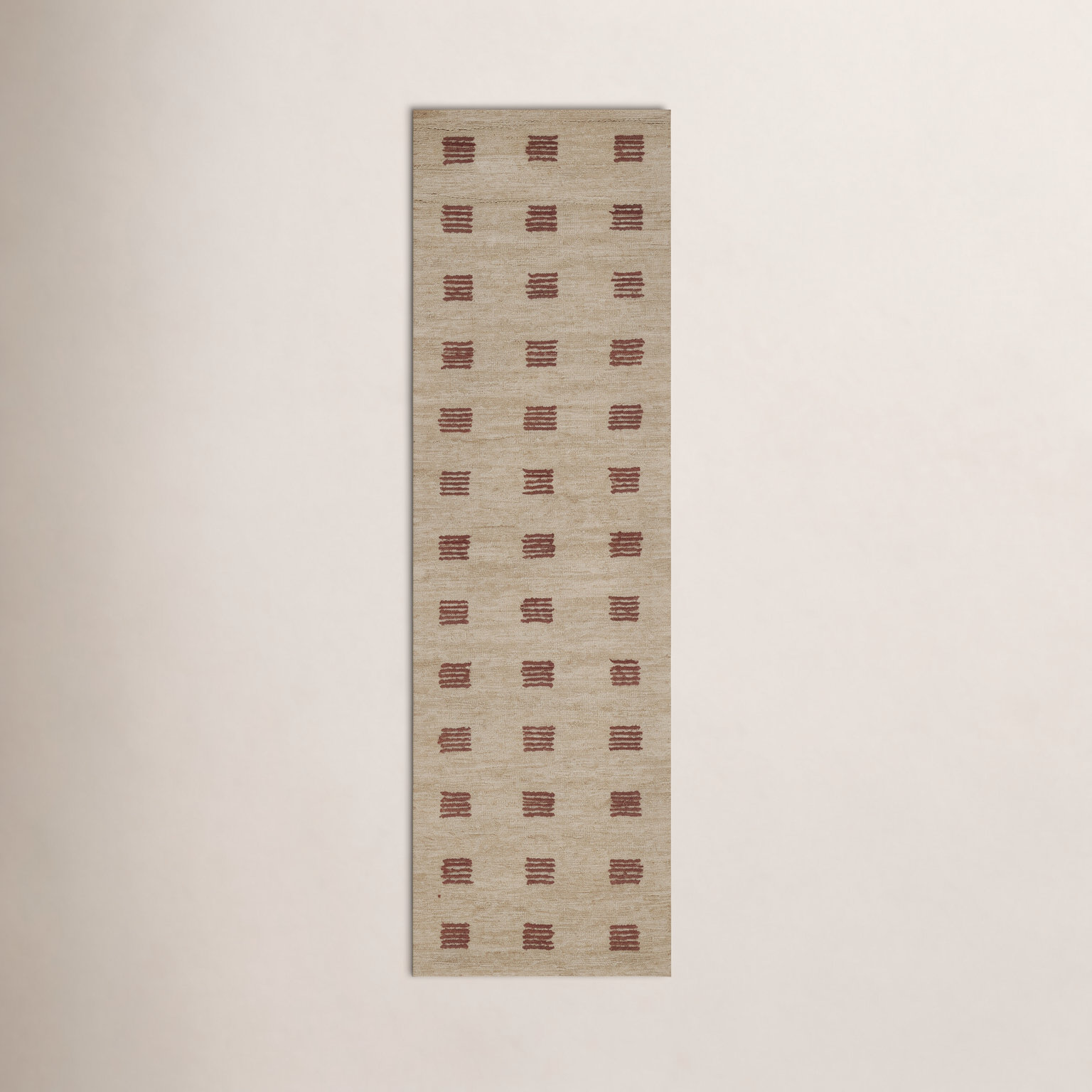 Lanora Hand-Tufted Geometric Wool Rug, Runner 2'3" x 8'
