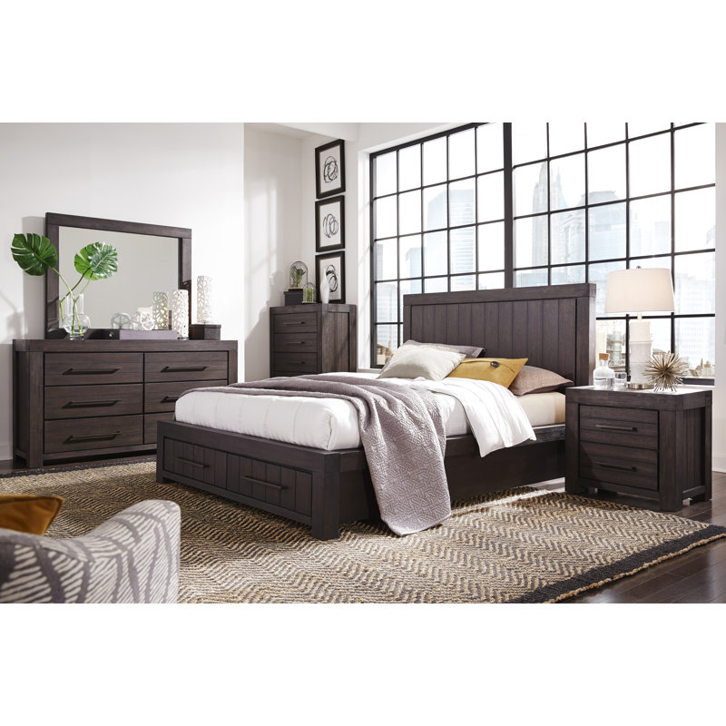 Rohrbaugh 42'' W 5 - Drawer Dresser, Basalt Gray/STURDY
