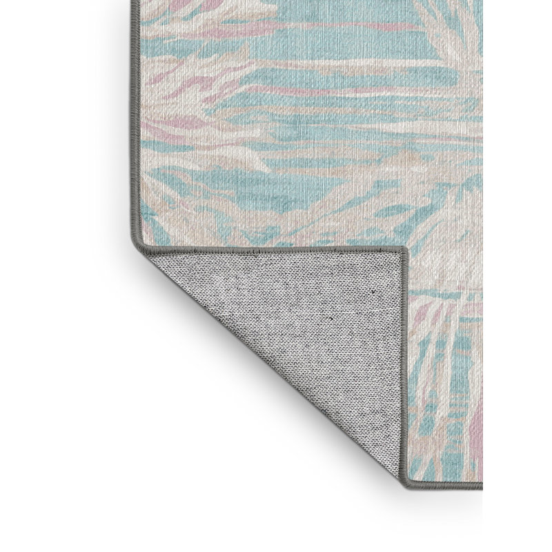 Machine Washable Gray Area Rug, Rectangle 7' x 10'