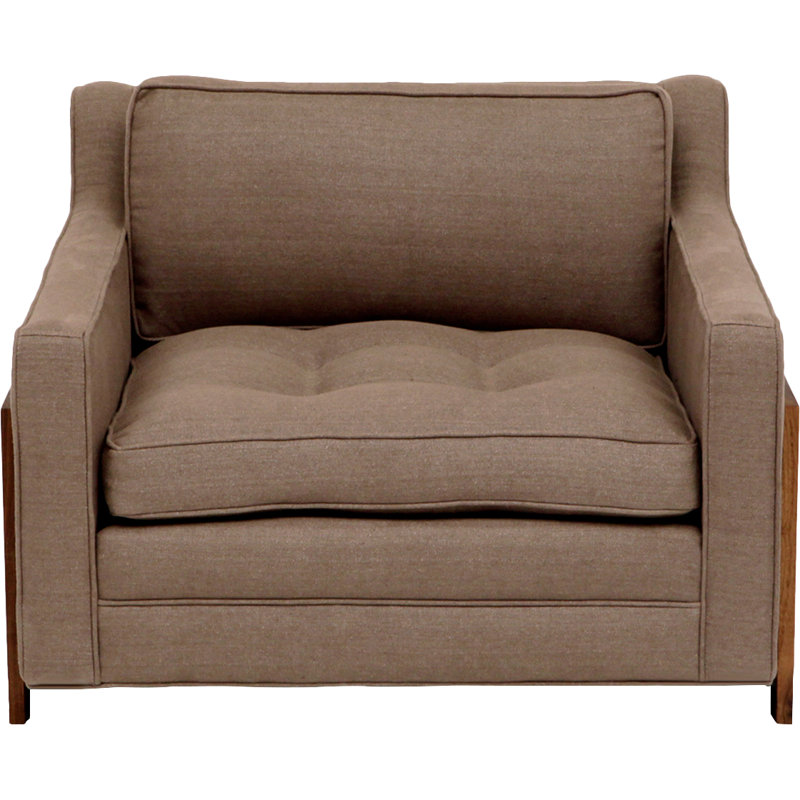 Tufted Armchair, Earth Velvet