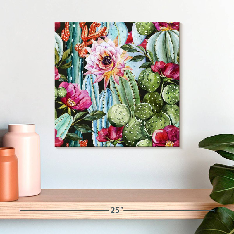 Fleur de cactus Harnek, H 16 po x l 16 po