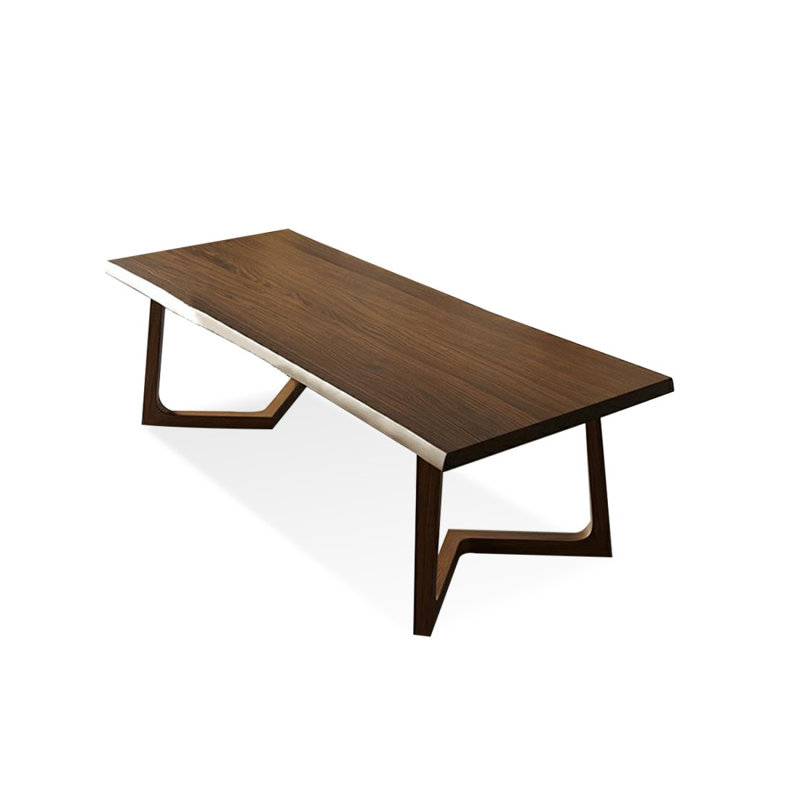 Brown Rectangular Solid Dining Table For Dining Room/Kitchen, 29.53”H x 70.87”L x 31.5”W