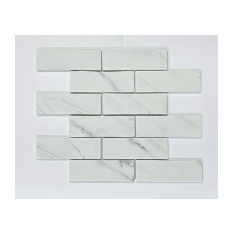 Carreau de mosaïque en verre, Blanc Calacatta