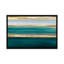 «Parallel Lines On Teal» par Allie Corbin - estampe numérique sur toile tendue avec châssis-33362333-72434801-72434802
