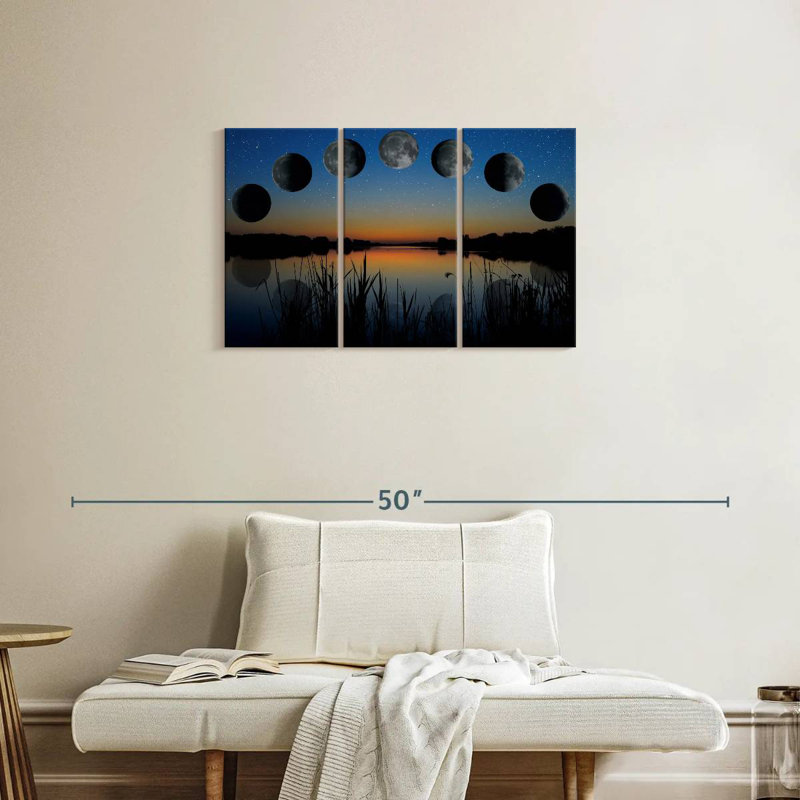 Oberle Lunar Phase Sequence, 20" H x 33" W