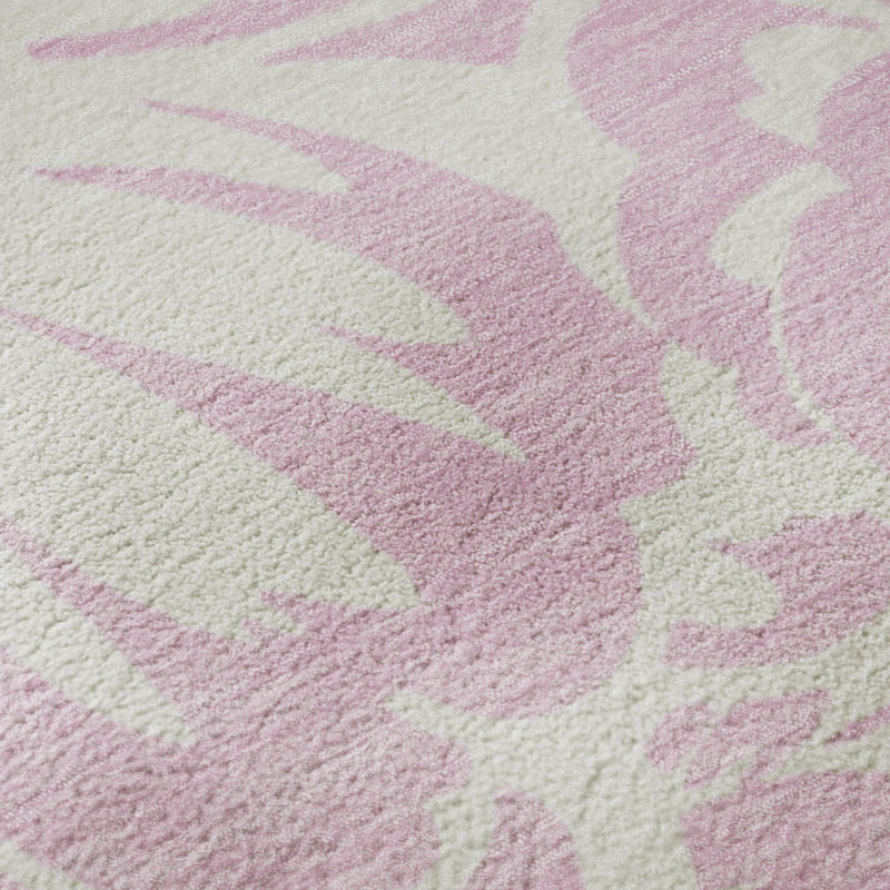 Premium Machine Washable Cerrito AMF551 Pink Rug, Rectangle 5' x 7'6"