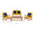 Calhoun 4 Piece Sofa Seating Group with Cushions-1494403664-1480720483