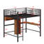 Lit mezzanine double pour enfants Addora