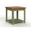 Table d'appoint avec tablette de rangement ouverte