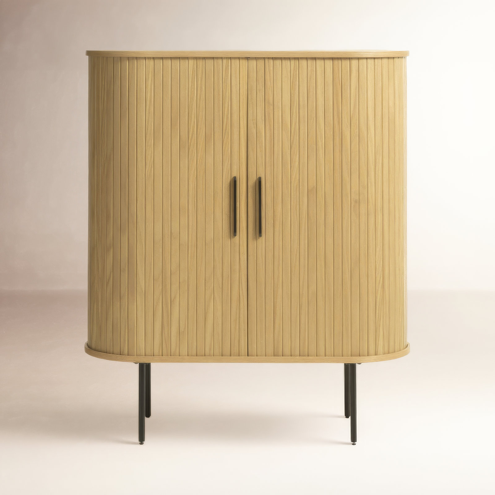 Iris 2-Door Accent Cabinet, Smoked Oak