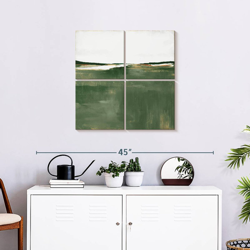 Green Sea, 18" H x 18" W