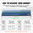 VEVOR Blue Polyvinyl Chloride (PVC) Awning
