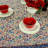 Cotton Floral Tablecloth Square