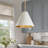 Kimmons 1-Light Dimmable Modern White Cone Pendant(1-Set Included)