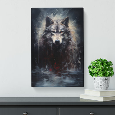 Wolf Contemporary No.3 - Wrapped Canvas