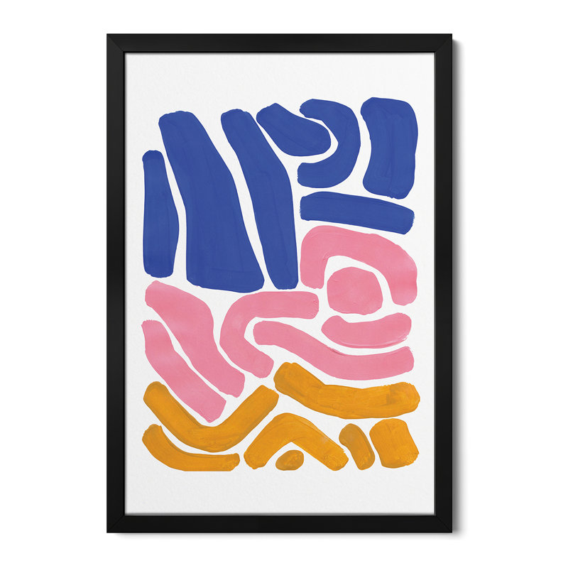 Pastel Tribal Maze - reproduction d'art murale - affiche de galerie, H 32 po x l 24 po