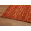 Tapis carré indien carré orange 6x6