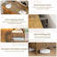 Commode 8 tiroirs, prise de courant et lumière DEL, commode double pour chambre à coucher-1336616757