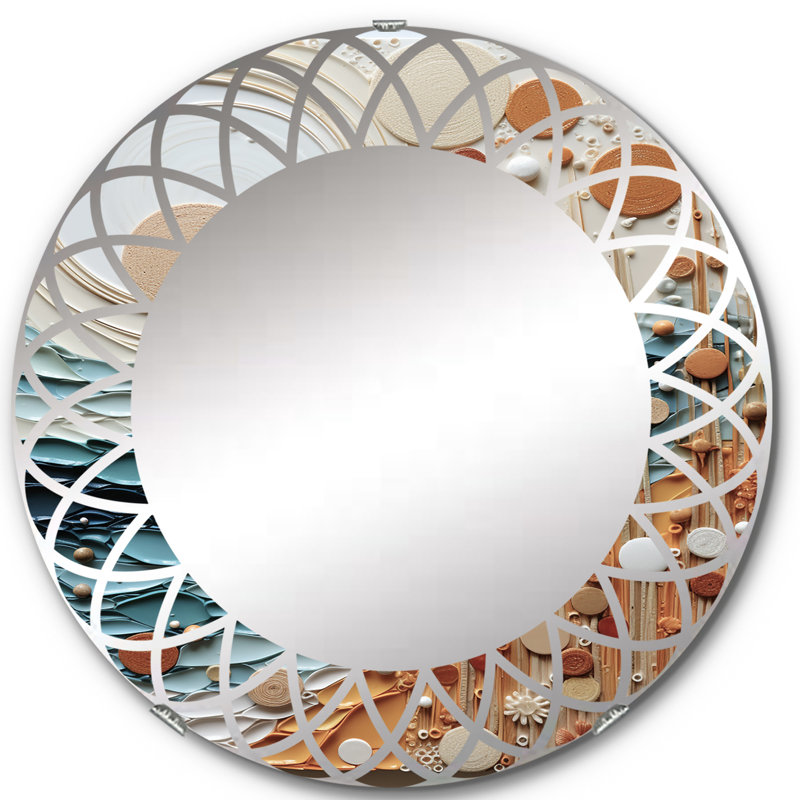 Miroir mural rond Nurne, 24 po x 24 po