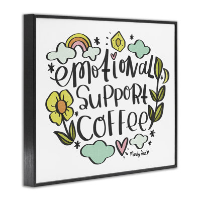 Giclée encadrée de café «Motivation Support», conception par Mandy Ford Art + Illustration