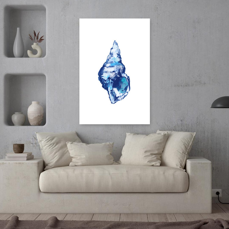 Art contemporain, art abstrait poisson côtier, H 36 po x l 24 po