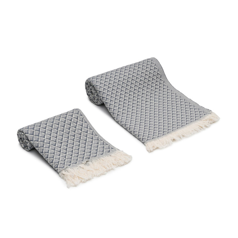 Essuie-mains et serviettes Serenity Grid, Gris