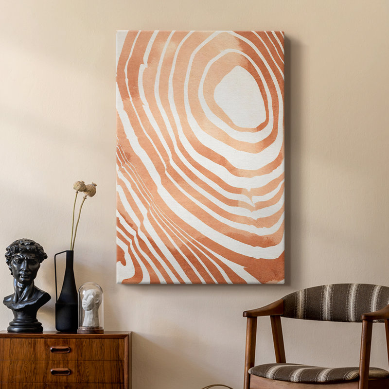 Grain de bois Suminagashi IV - galerie Cavas sur mesure, H 18 po x l 12 po