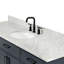 Meuble-lavabo simple en bois massif Jameal avec plateau en marbre de Carrare 0,75 po-208203494-234912499