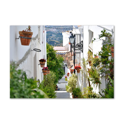 A Charming Street - Wrapped Canvas Print