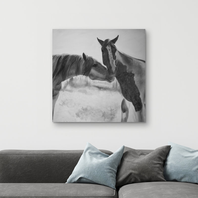 Horses lover - 32"x32" art on canvas
