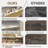 Rattan Shoe Cabinet With 3 Flip Drawers, Free Standing Shoe Storage Organizer With Adjustable Shelves-1988858852