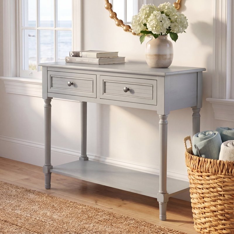 Console 36 po Amondre, Gris patiné