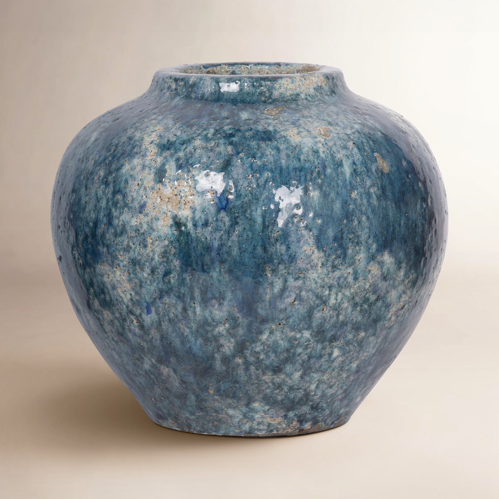 Duke Terracotta Table Vase, 9.1" H x 9.8" W x 9.8" D